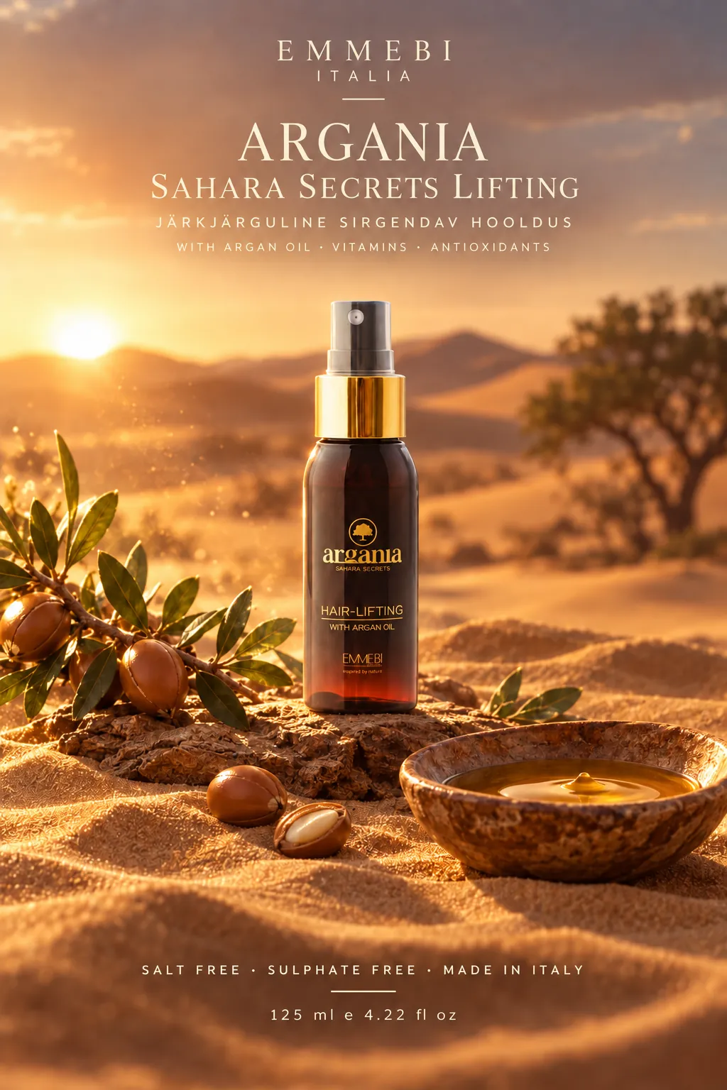 Emmebi Italia ARGANIA SAHARA SECRETS LIFTING — JÄRKJÄRGULINE SIRGENDAV HOOLDUS