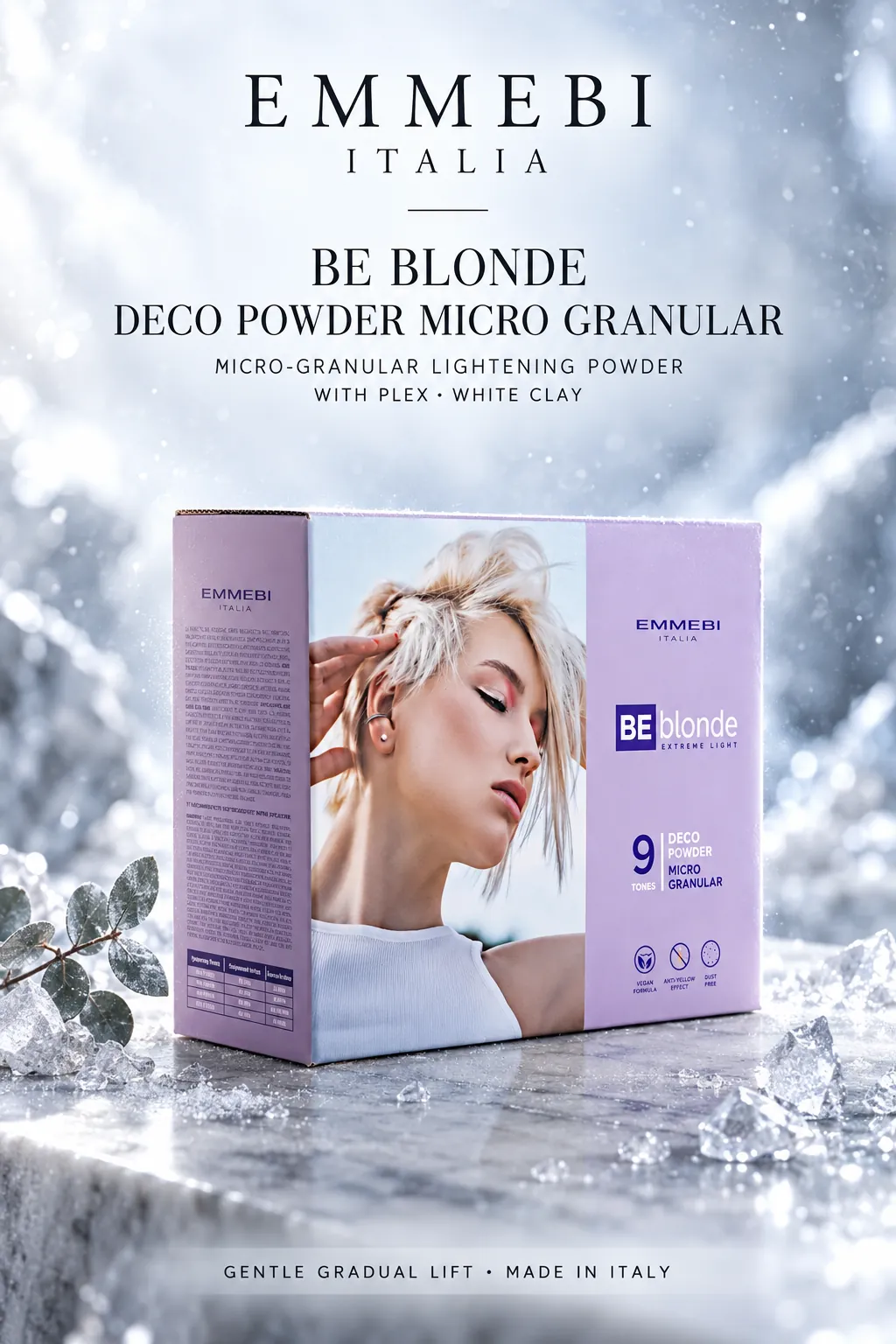 Emmebi Italia BE BLONDE DECO POWDER MICRO GRANULAR — MICRO-GRANULAR LIGHTENING POWDER