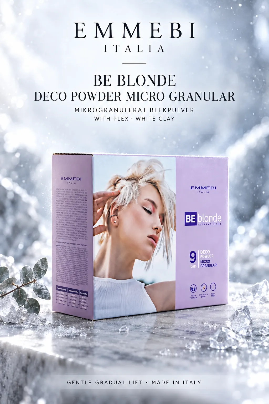 Emmebi Italia BE BLONDE DECO POWDER MICRO GRANULAR — MIKROGRANULERAT BLEKPULVER