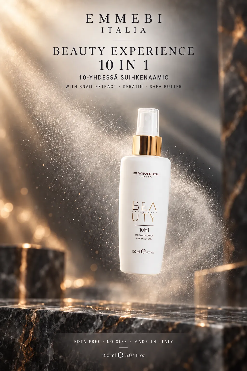 Emmebi Italia Beauty Experience 10 in 1 150 ml — 10-YHDESSÄ SUIHKENAAMIO