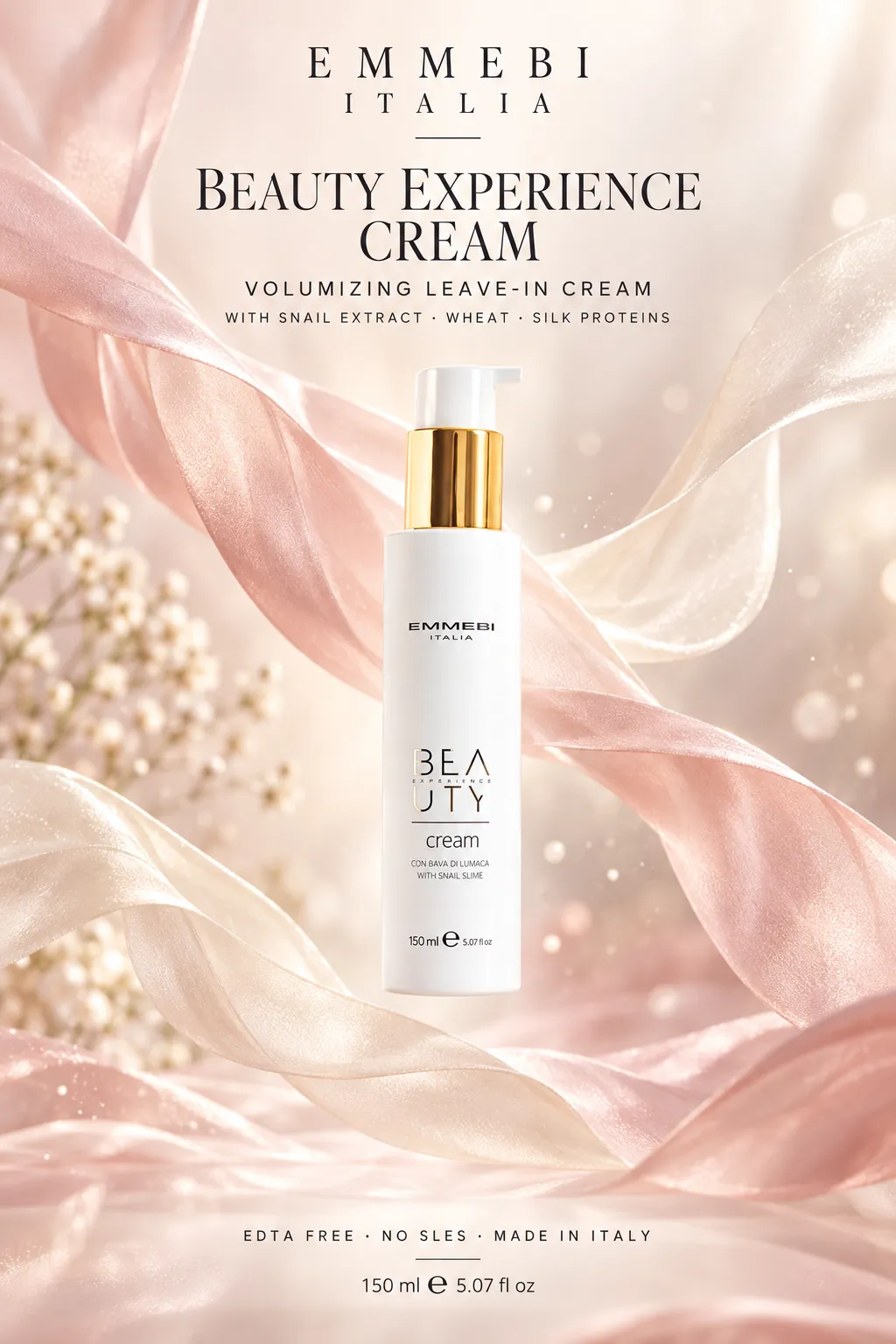 Emmebi Italia Beauty Experience Cream 150 ml — VOLUMIZING LEAVE-IN CREAM