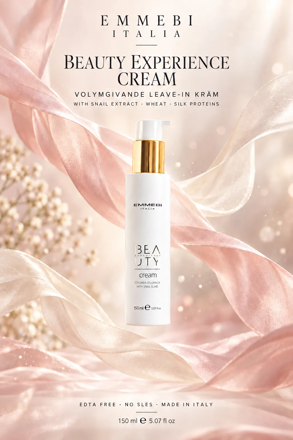 Emmebi Italia Beauty Experience Cream 150 ml — VOLYMGIVANDE LEAVE-IN KRÄM