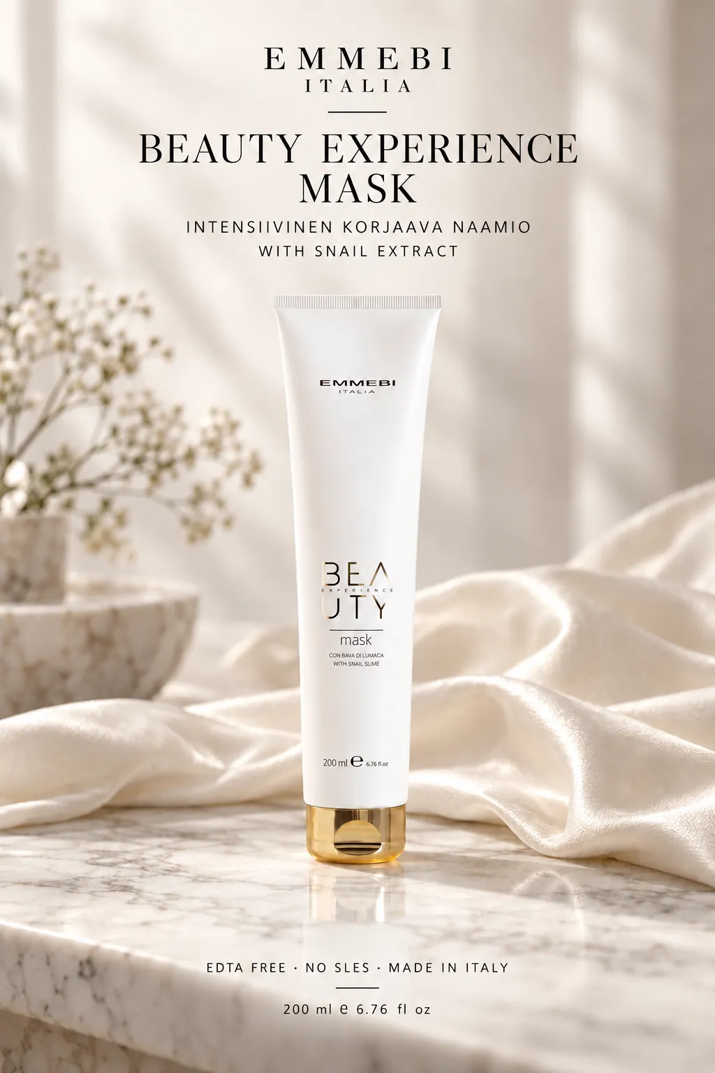 Emmebi Italia Beauty Experience Mask 200 ml — INTENSIIVINEN KORJAAVA NAAMIO