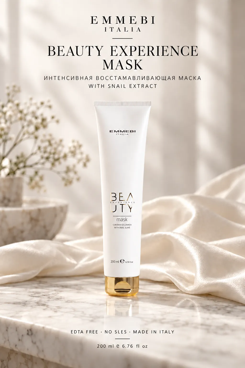 Emmebi Italia Beauty Experience Mask 200 ml — ИНТЕНСИВНАЯ ВОССТАНАВЛИВАЮЩАЯ МАСКА