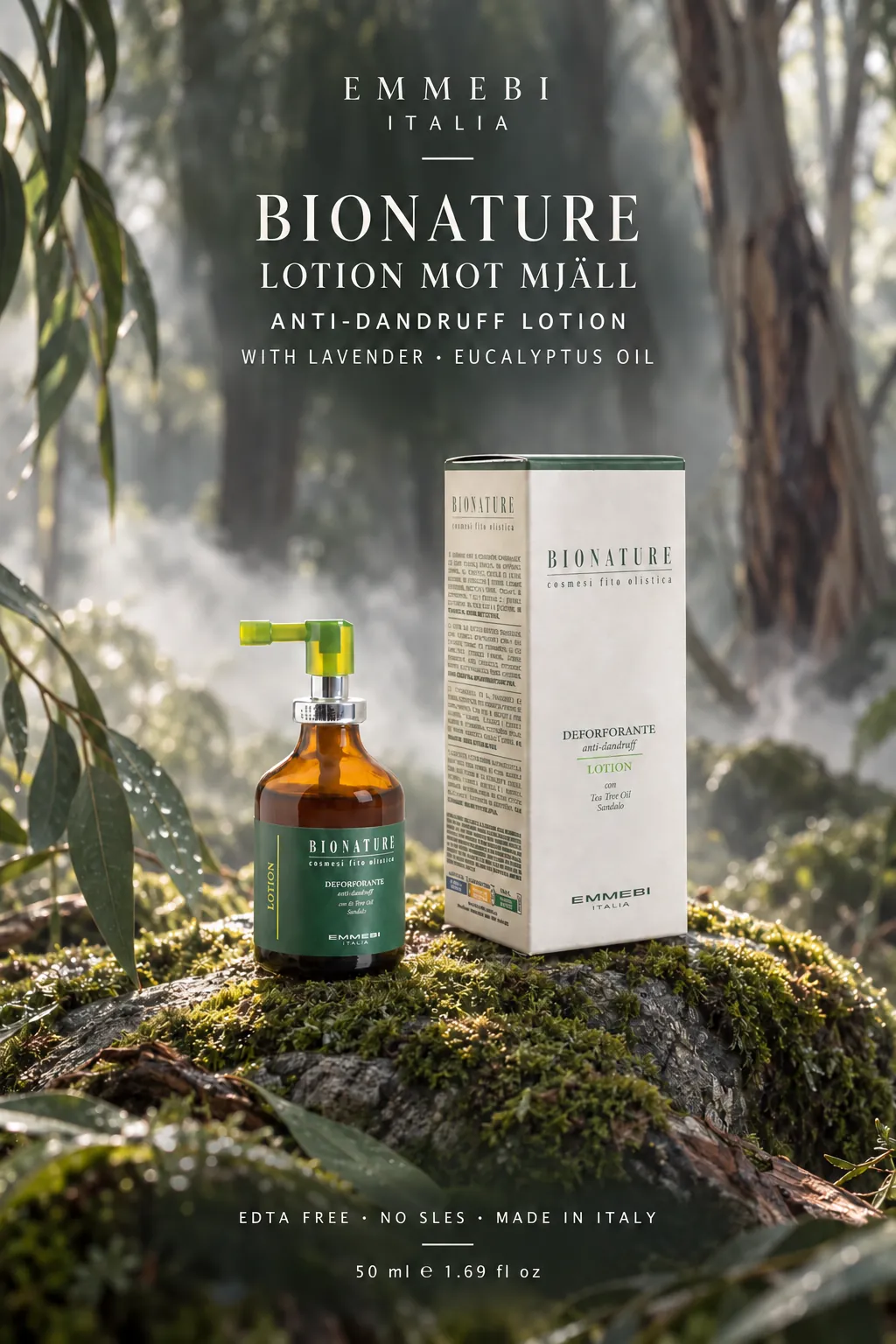 Emmebi Italia Bionature Dandruff-Relief Lotion 50 ml — LOTION MOT MJÄLL