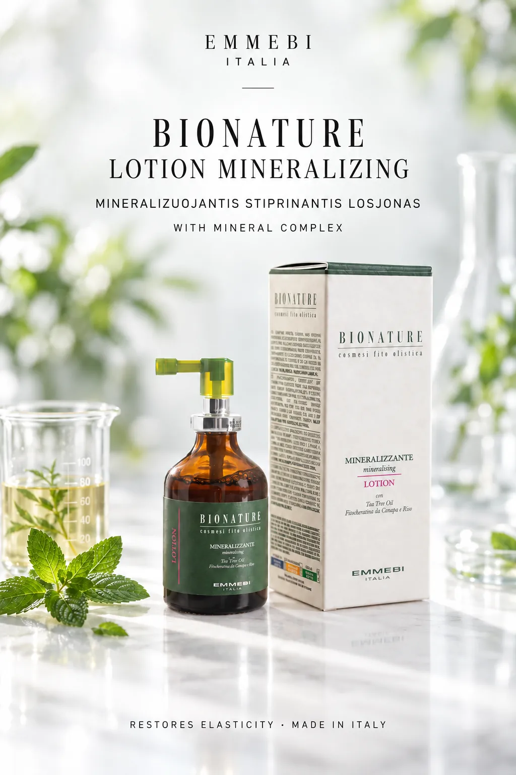 Emmebi Italia BIONATURE LOTION MINERALIZING — MINERALIZUOJANTIS STIPRINANTIS LOSJONAS
