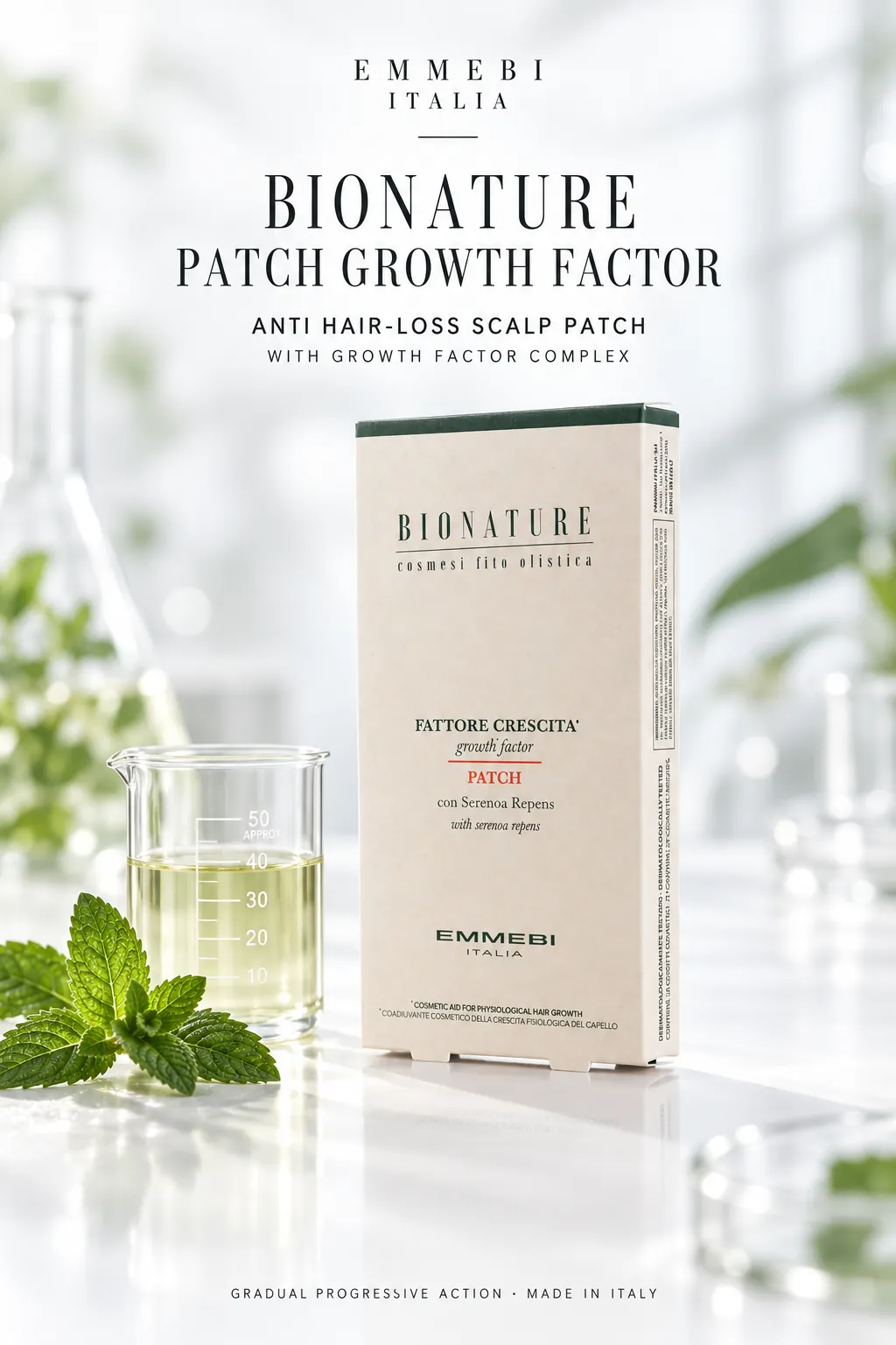 Emmebi Italia BIONATURE PATCH GROWTH FACTOR — ANTI HAIR-LOSS SCALP PATCH