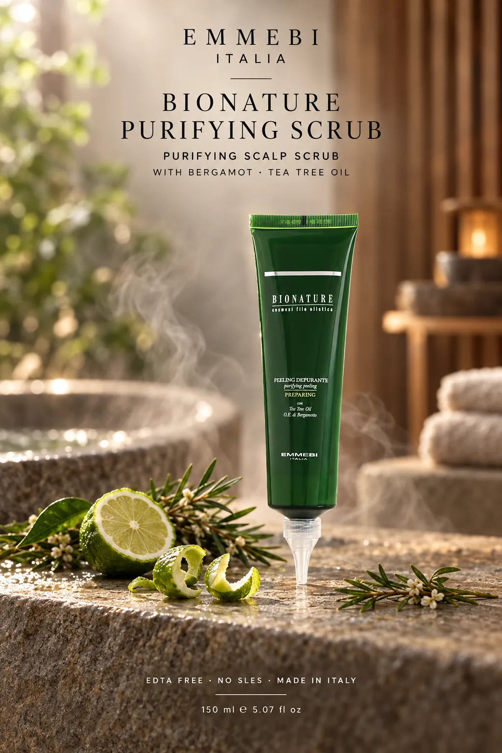 Emmebi Italia Bionature Purifying Scrub 150 ml — PURIFYING SCALP SCRUB