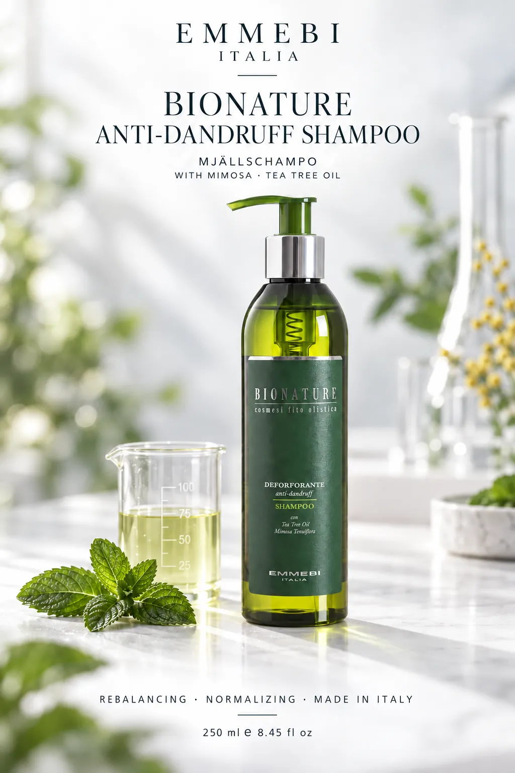 Emmebi Italia BIONATURE ANTI-DANDRUFF SHAMPOO — MJÄLLSCHAMPO