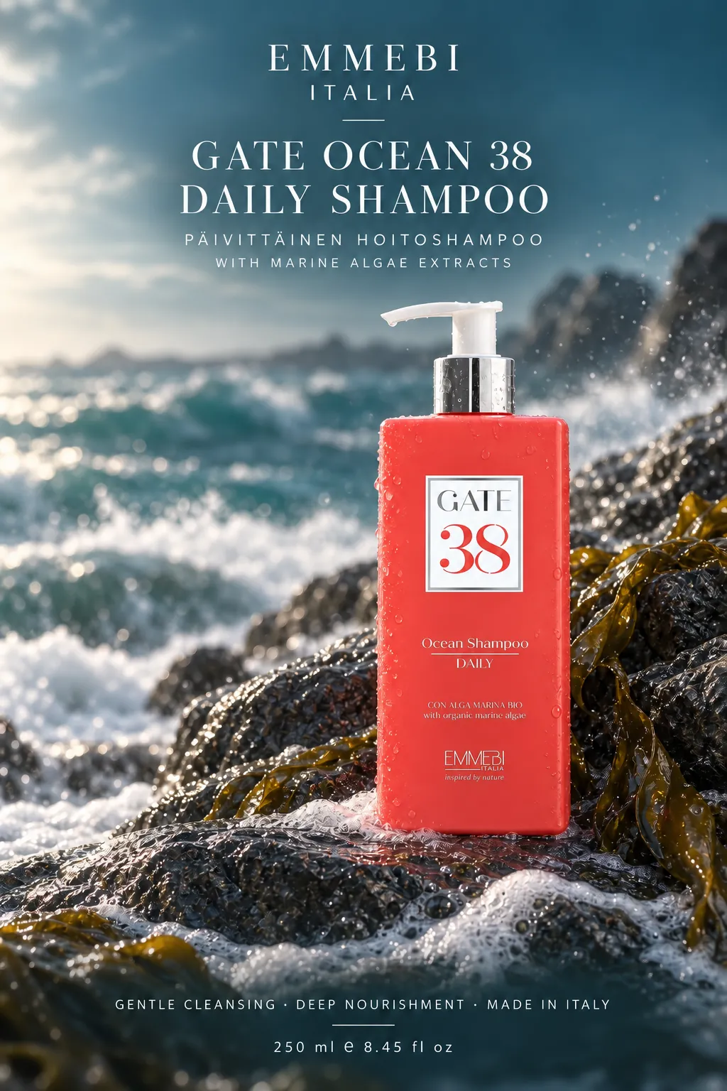 Emmebi Italia GATE OCEAN 38 DAILY SHAMPOO — PÄIVITTÄINEN HOITOSHAMPOO