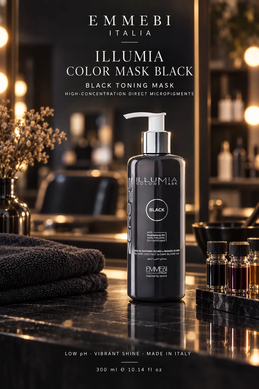 Emmebi Italia ILLUMIA COLOR MASK BLACK — BLACK TONING MASK