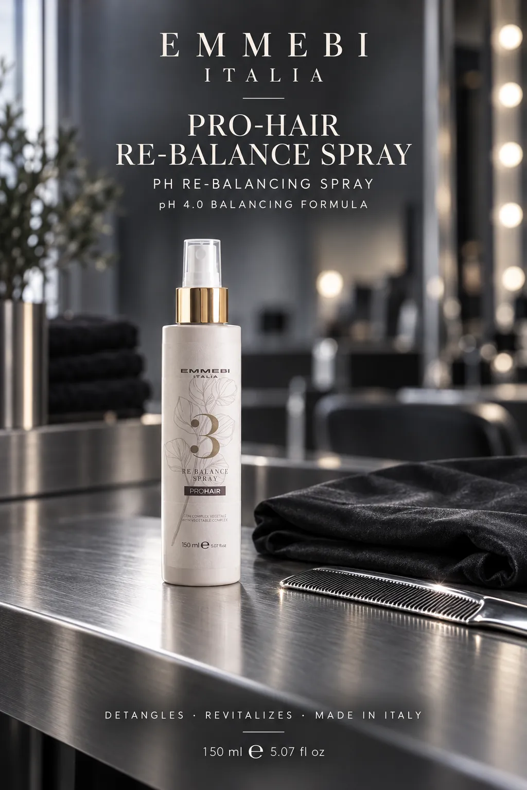 Emmebi Italia PRO-HAIR RE-BALANCE SPRAY 150 ml — PH RE-BALANCING SPRAY