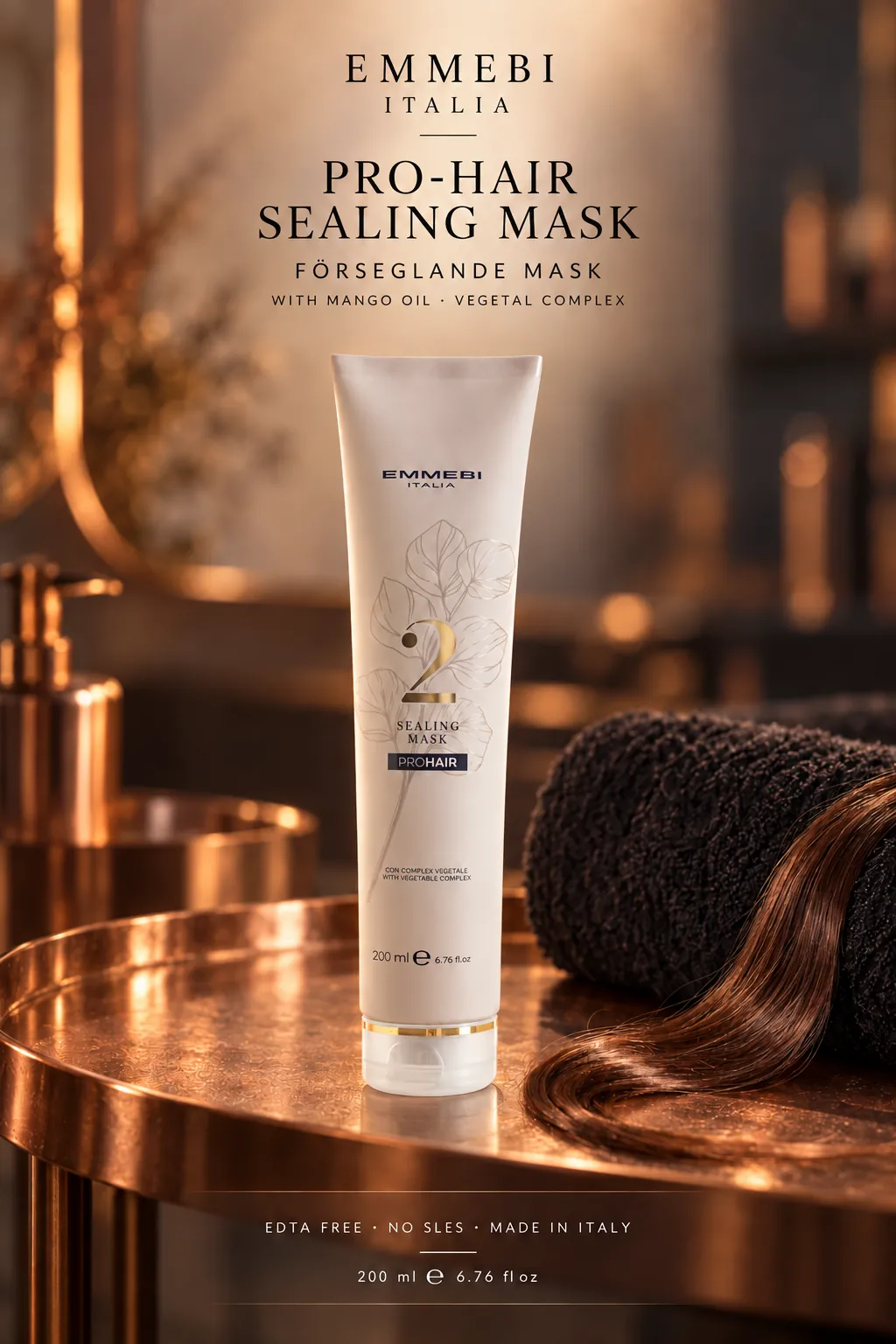 Emmebi Italia Pro-Hair Sealing Mask 200 ml — FÖRSEGLANDE MASK